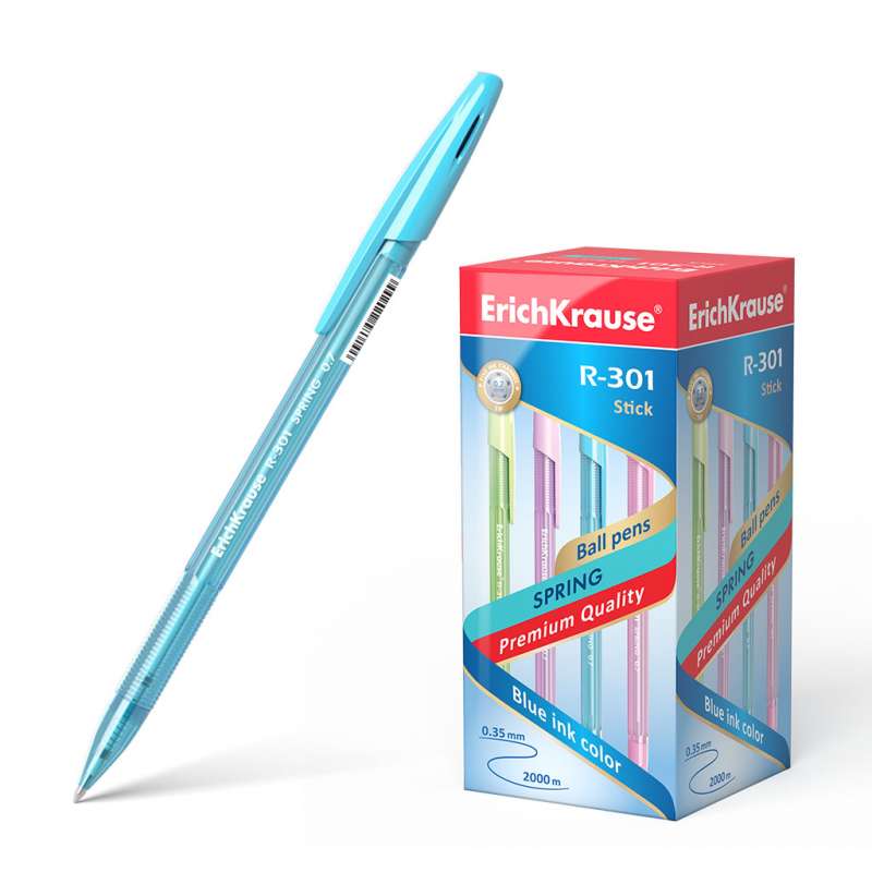 Kugelschreiber ErichKrause® R-301 Spring Stick 0.7, Farbe der Tinte Blau