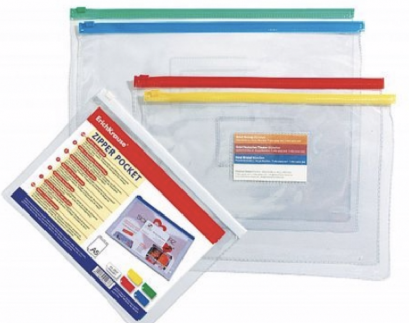 Folder with a flexible zipper A4 210*300 mm