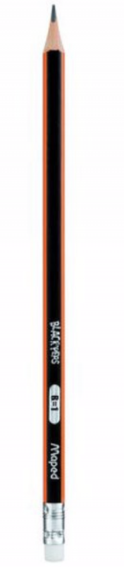 Bleistift mit Radiergummi MAPED Deco H3
