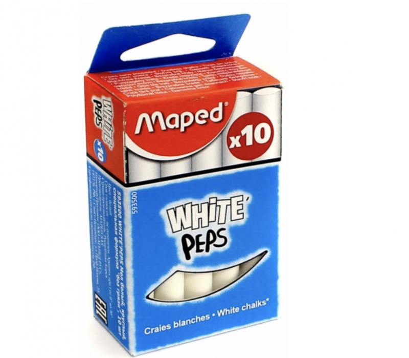 Мел круглый, 10 штук