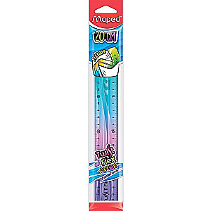 MAPED Twist'n Flex 20cm Dekor liniuotė, asortimente