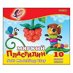 Plasticine LUTCH KROHA 10 colors
