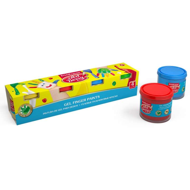 Gel Finger Paints with Aloe Vera