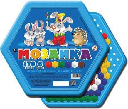 Sechseck-Mosaik 170 Stk / 6 Farben