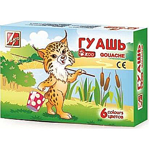Gouache Zoo 6 colors, 15 ml.
