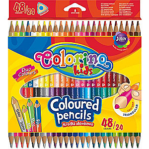 Kredki kolorowe Colorino, dwustronne, 24=48 kolorów