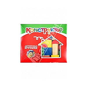 Koka konstruktors (43 detaļas)