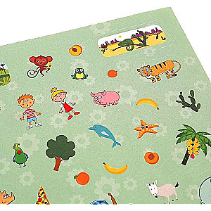 Fun Walk. Album of 200 Stickers. Blue Tractor.