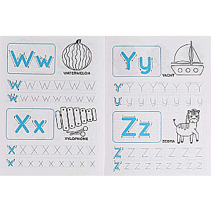 Writing Printed Letters and Numbers. English Language
