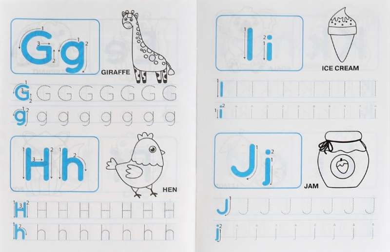 Writing Printed Letters and Numbers. English Language