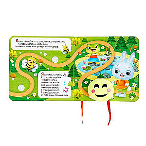 Book with Velcro and Toy - Kolobok