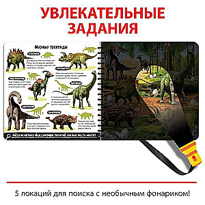 Sekretna książka z magiczną latarką DinoLand