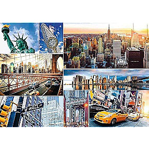 Puzzle 4000 Trefl: Nowy Jork - kolaż