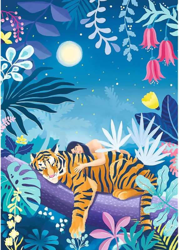Puzzle 500 Velvet Trefl: Drzemka tygrysa