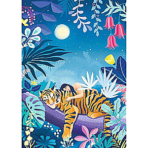 Puzzle 500 Velvet Trefl: Drzemka tygrysa