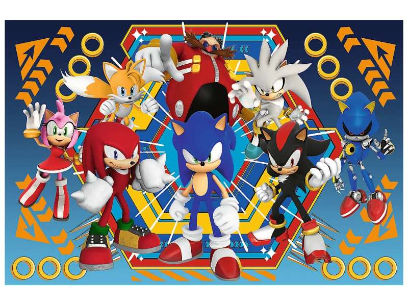 Puzzle 104 Super Shape XL Trefl: Sonic's World