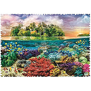 Puzzle 600 Crazy Shapes Trefl: Tropikalna wyspa