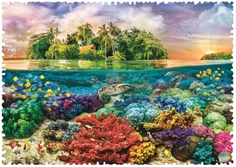 Puzzle 600 Crazy Shapes Trefl: Tropikalna wyspa