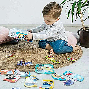 Baby Progressive Puzzle Trefl: Professions and vehicles