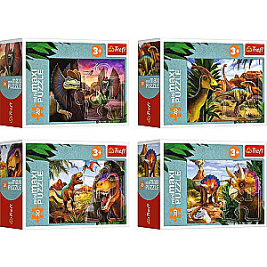 Mini-Maxi Puzzle Trefl: Explore the world of dinosaurs