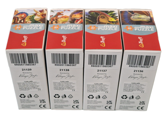 Mini-Maxi Puzzle Trefl: Explore the world of dinosaurs