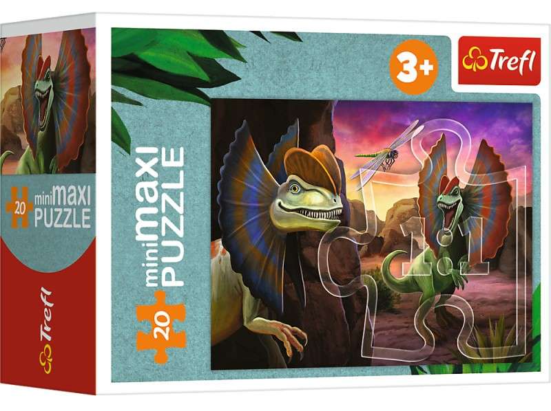 Mini-Maxi Puzzle Trefl: Explore the world of dinosaurs