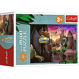 Mini-Maxi Puzzle Trefl: Explore the world of dinosaurs