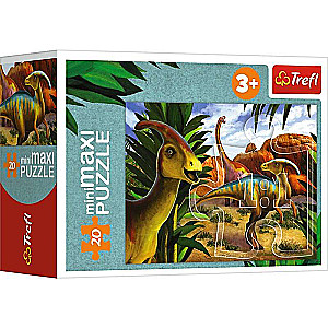 Mini-Maxi Puzzle Trefl: Explore the world of dinosaurs