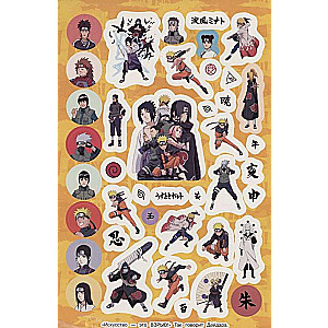 Naruto. Naruto Shippuden. Super dużo naklejek (Zielona)