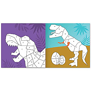 Creative Book Draw with Stickers. Dinosaur