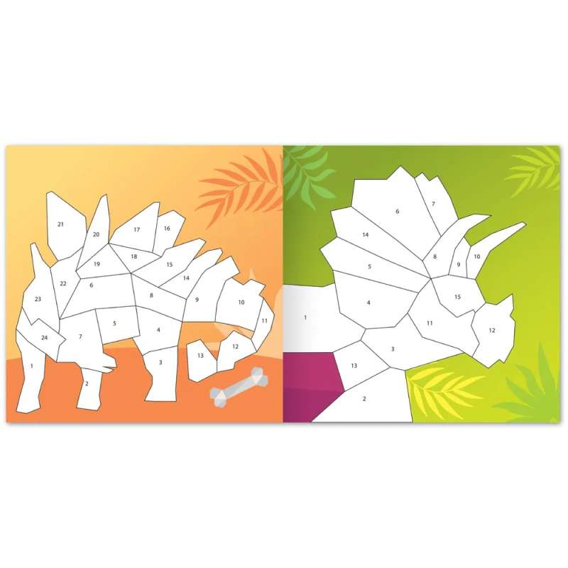 Creative Book Draw with Stickers. Dinosaur