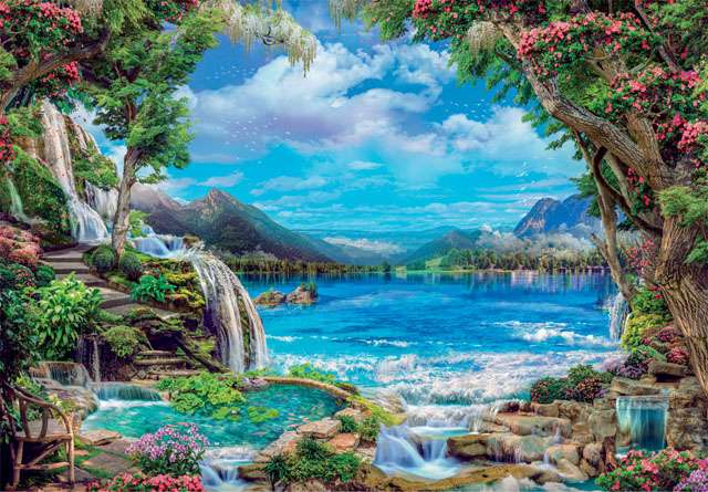 Puzzle 2000 Clementoni: Raj na Ziemi
