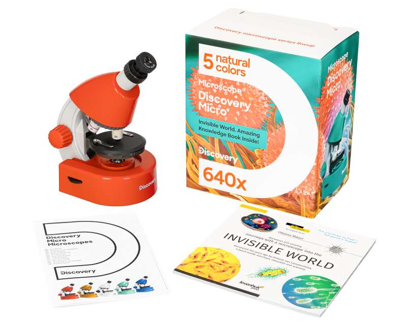 Discovery Micro Terra Microscope, 40x-640x, with Book