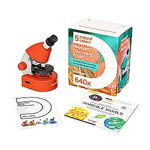 Discovery Micro Terra Microscope, 40x-640x, with Book