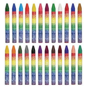 Wax Crayons - Fantasy, 24 colors, assorted