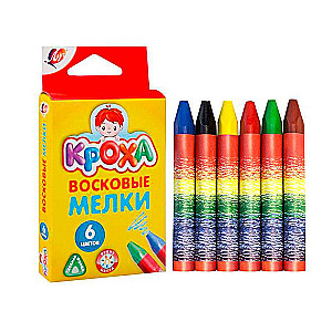 Wax Crayons - Krokha, 6 colors