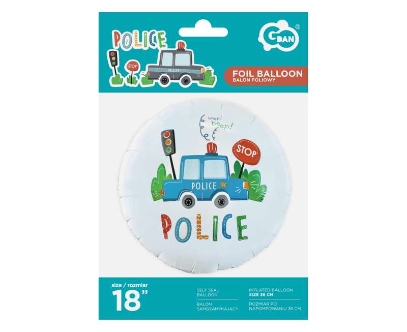 Balon foliowy 18 - Policja