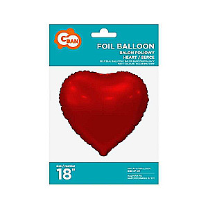 Balon foliowy 18 - Serce, matowe