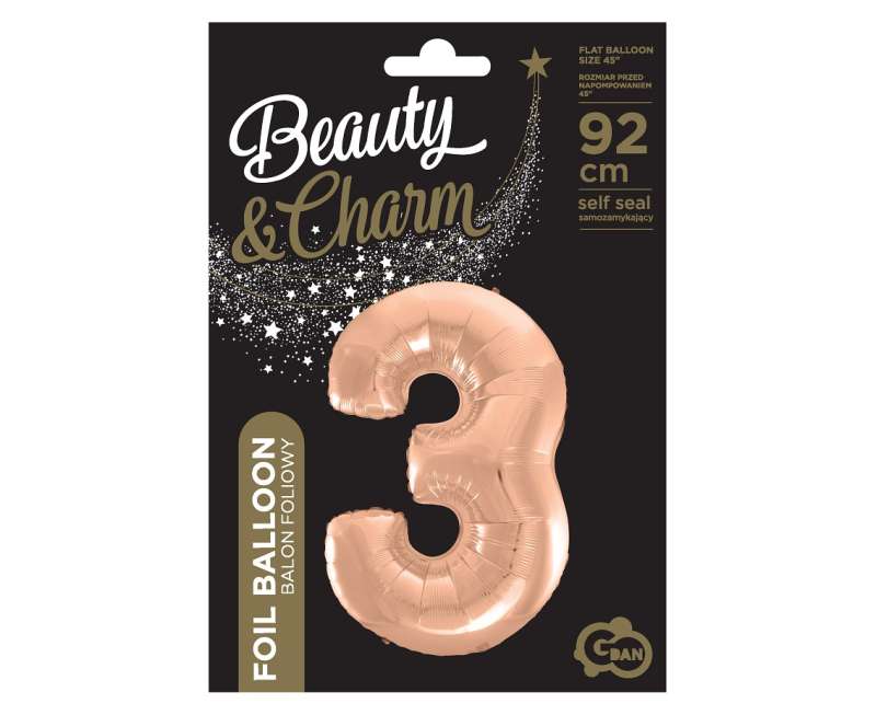 Folijas balons 45 - Cipars 3