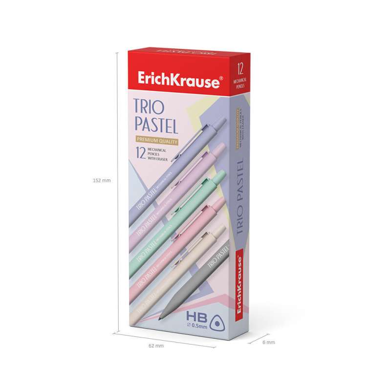 Druckbleistift, 0.5mm, Trio Pastel, HB