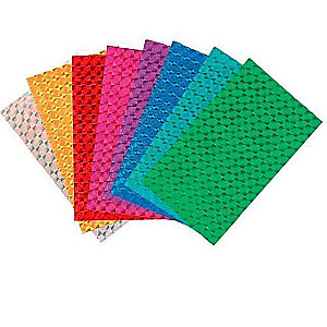 Cardboard 8 colors 25x35 cm 230 g/m2 holographic