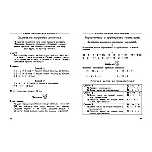 Complete Yearly Course of Mathematics in Tables and Diagrams: 4th Grade