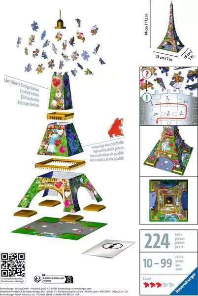 3D puzzle - Wieża Eiffla
