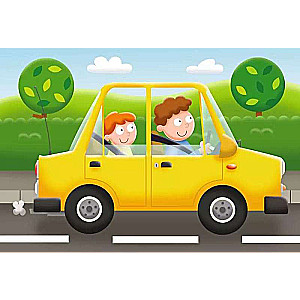 4 in 1 Dėlionė Transportas, 2-3-4-5