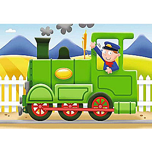 4 in 1 Dėlionė Transportas, 2-3-4-5