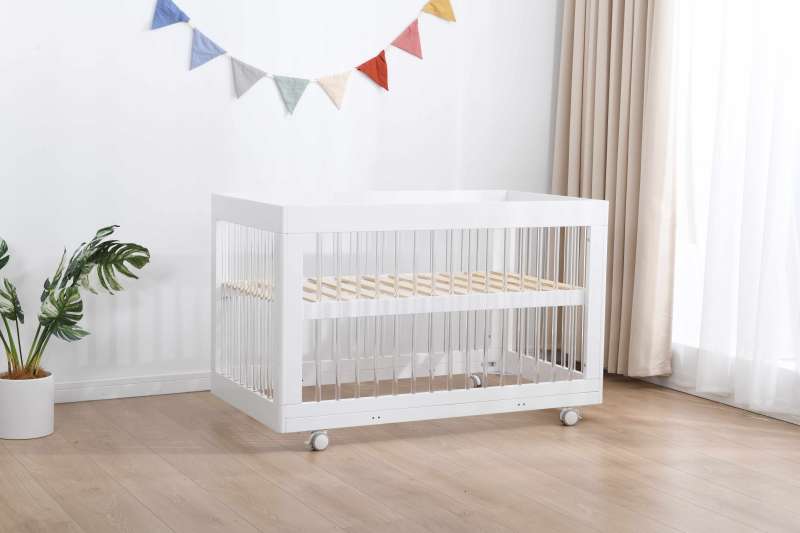 Bērnu gultiņa LPK750 izmērs 120*60, balta