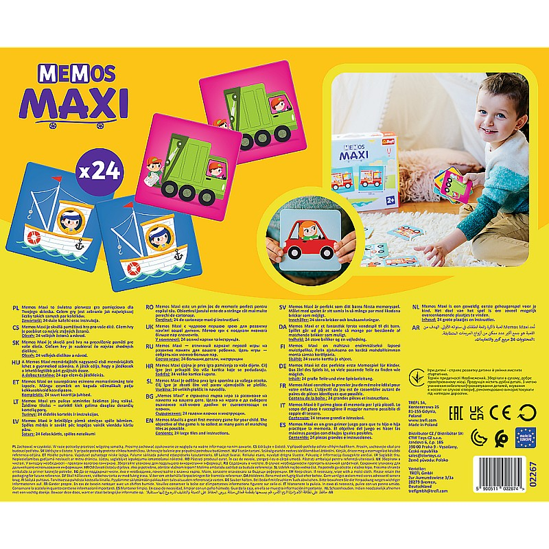 Board Game - Memos maxi. Transport