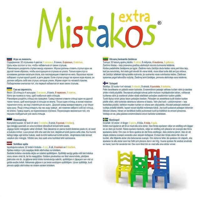 Board Game - Mistakos Extra (Chairs)