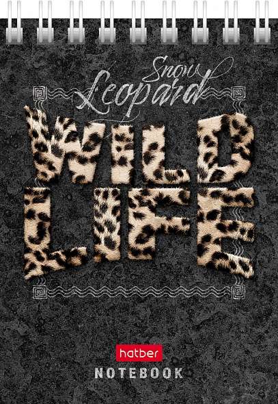 Bloknots 60l A7f šūnveida - Wild Life