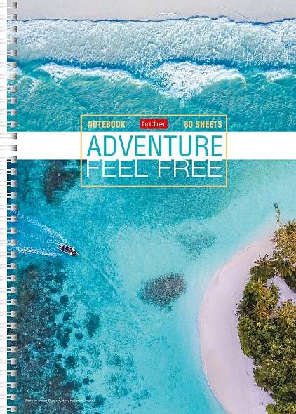 Notebook 80 sheets A4 Lined - Assorted